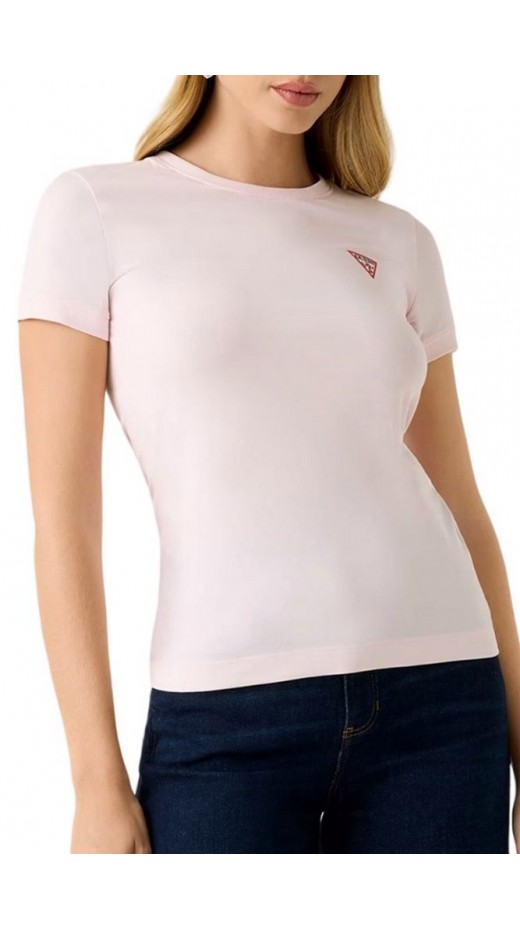 GUESS CN MINI TRIANGLE T-SHIRT ΜΠΛΟΥΖΑ ΓΥΝΑΙΚΕΙΑ ROSE
