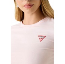 GUESS CN MINI TRIANGLE T-SHIRT ΜΠΛΟΥΖΑ ΓΥΝΑΙΚΕΙΑ ROSE