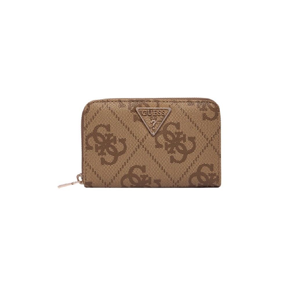GUESS LAUREL II SLG MED ZIP AROUND ΠΟΡΤΟΦΟΛΙ ΓΥΝΑΙΚΕΙΟ LATTE