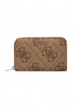 GUESS LAUREL II SLG MED ZIP AROUND ΠΟΡΤΟΦΟΛΙ ΓΥΝΑΙΚΕΙΟ LATTE