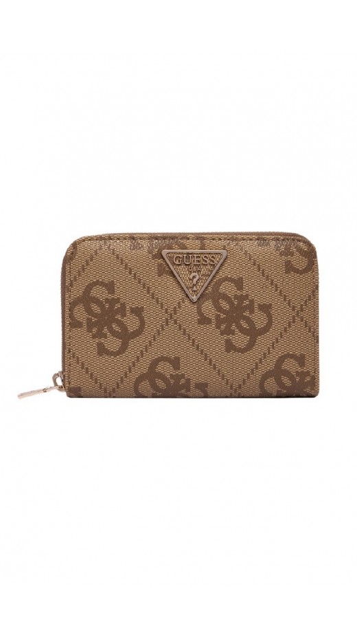 GUESS LAUREL II SLG MED ZIP AROUND ΠΟΡΤΟΦΟΛΙ ΓΥΝΑΙΚΕΙΟ LATTE