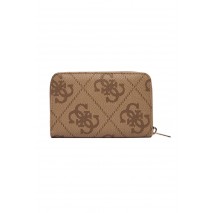 GUESS LAUREL II SLG MED ZIP AROUND ΠΟΡΤΟΦΟΛΙ ΓΥΝΑΙΚΕΙΟ LATTE