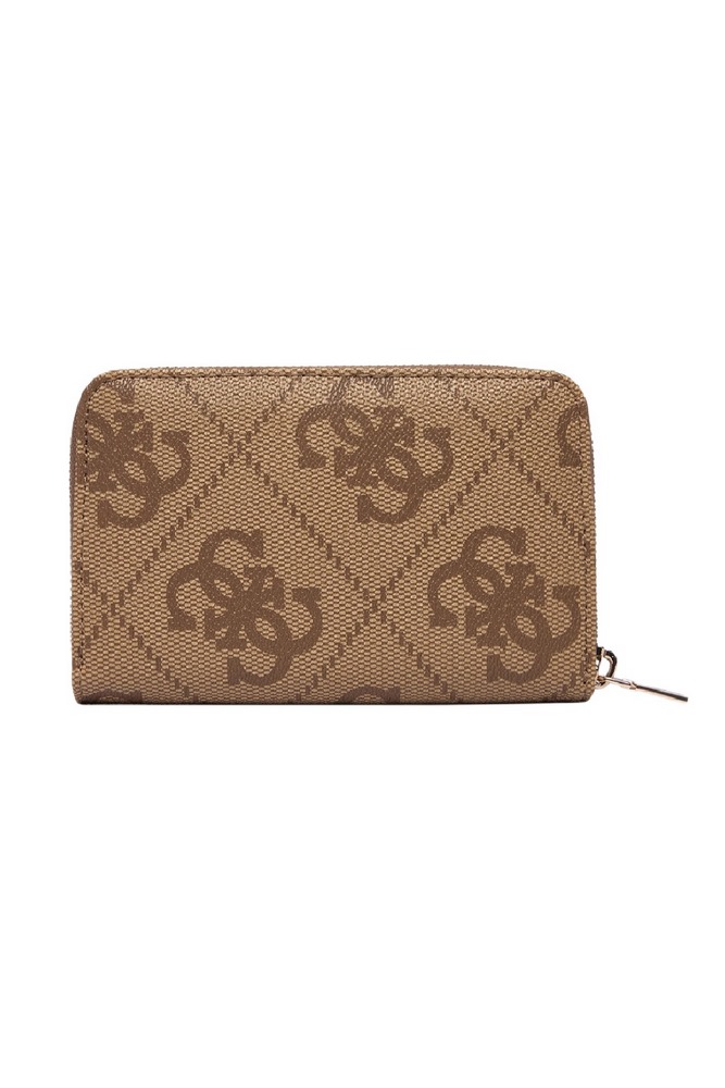 GUESS LAUREL II SLG MED ZIP AROUND ΠΟΡΤΟΦΟΛΙ ΓΥΝΑΙΚΕΙΟ LATTE