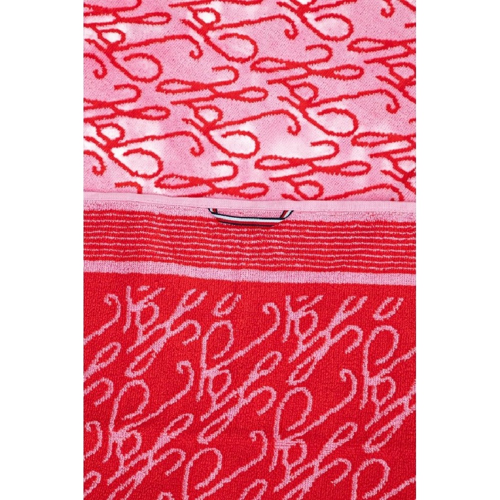 TOMMY HILFIGER SCRIPT TOWEL ΠΕΤΣΕΤΑ UNISEX ROSE