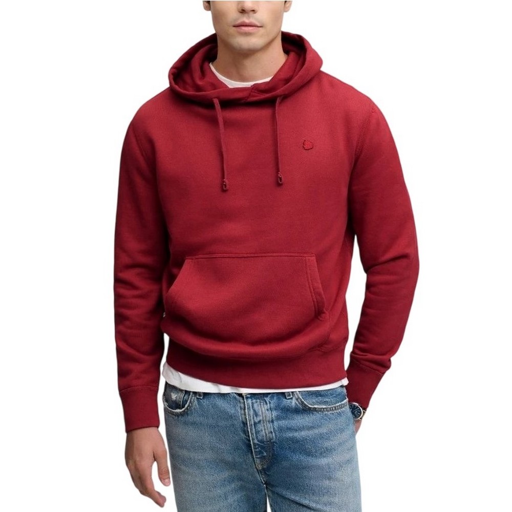 SUPERDRY OVIN ESSENTIAL SDCO LOGO HOOD ΜΠΛΟΥΖΑ ΦΟΥΤΕΡ ΑΝΔΡΙΚΗ BORDEAUX