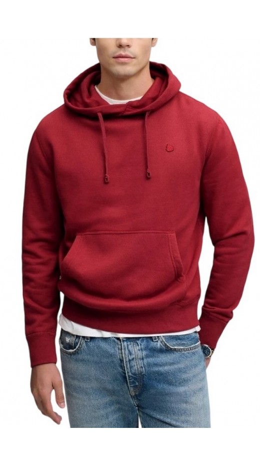 SUPERDRY OVIN ESSENTIAL SDCO LOGO HOOD ΜΠΛΟΥΖΑ ΦΟΥΤΕΡ ΑΝΔΡΙΚΗ BORDEAUX