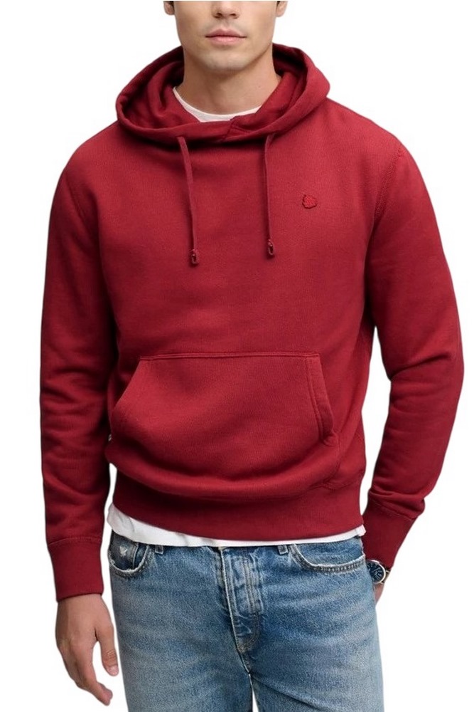 SUPERDRY OVIN ESSENTIAL SDCO LOGO HOOD ΜΠΛΟΥΖΑ ΦΟΥΤΕΡ ΑΝΔΡΙΚΗ BORDEAUX