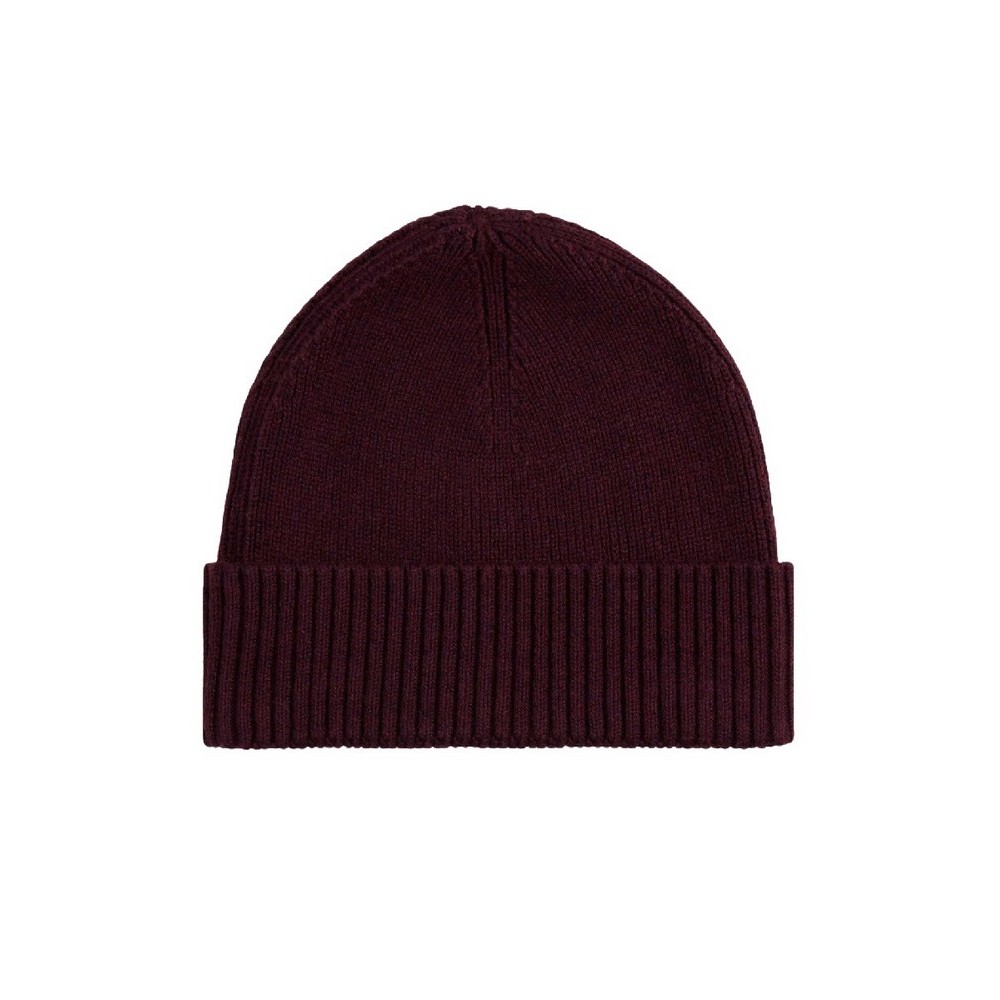 TOMMY HILFIGER FLAG KNIT BEANIE ΣΚΟΥΦΟΣ ΓΥΝΑΙΚΕΙΟΣ PLUM