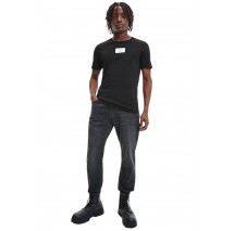 CALVIN KLEIN JEANS SMALL CENTER BOX T-SHIRT ΑΝΔΡΙΚΟ BLACK