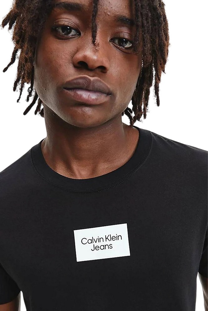 CALVIN KLEIN JEANS SMALL CENTER BOX T-SHIRT ΑΝΔΡΙΚΟ BLACK