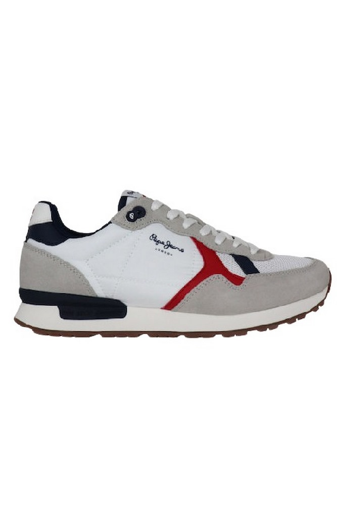 PEPE JEANS BRIT MAN HERITAGE ΠΑΠΟΥΤΣΙ ΑΝΔΡΙΚΟ WHITE