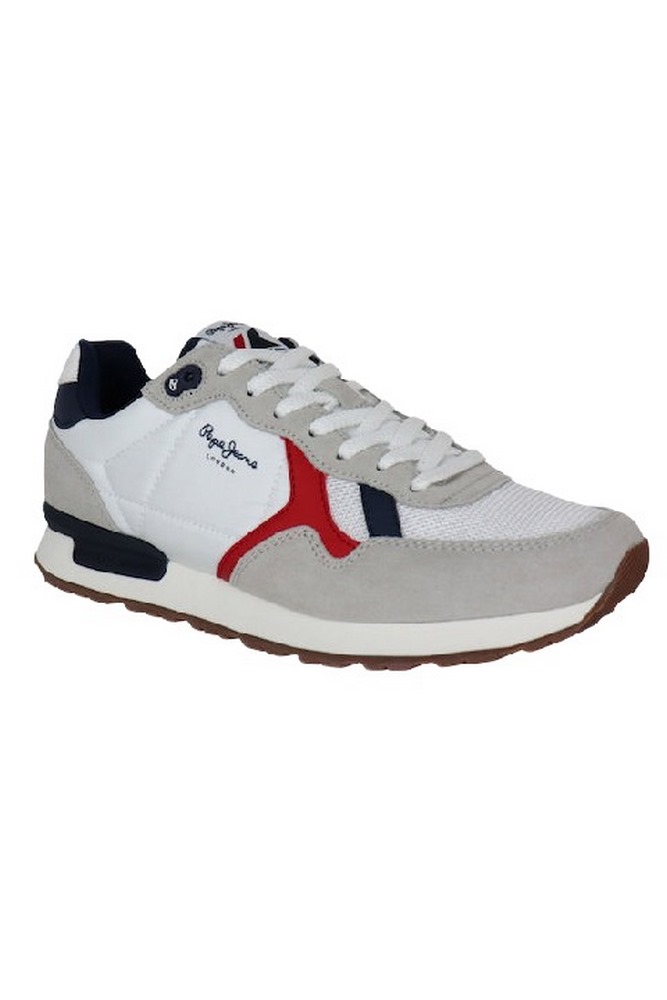 PEPE JEANS BRIT MAN HERITAGE ΠΑΠΟΥΤΣΙ ΑΝΔΡΙΚΟ WHITE