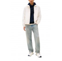 TOMMY JEANS ESSENTIAL JACKET EXT ΜΠΟΥΦΑΝ ΑΝΔΡΙΚΟ OFF WHITE