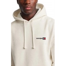 TOMMY JEANS REG ENTRY DNA HOODIE EXT ΦΟΥΤΕΡ ΜΠΛΟΥΖΑ ΑΝΔΡΙΚΗ OFF WHITE