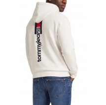 TOMMY JEANS REG ENTRY DNA HOODIE EXT ΦΟΥΤΕΡ ΜΠΛΟΥΖΑ ΑΝΔΡΙΚΗ OFF WHITE