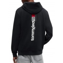 TOMMY JEANS REG ENTRY DNA HOODIE EXT ΦΟΥΤΕΡ ΜΠΛΟΥΖΑ ΑΝΔΡΙΚΗ BLACK