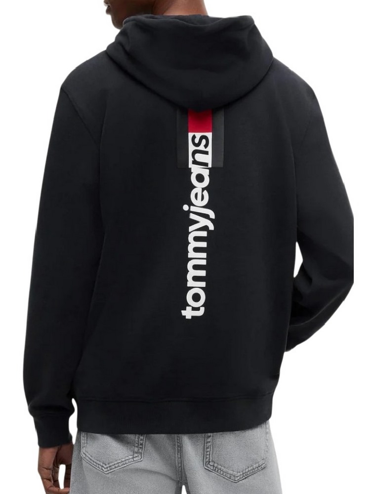 TOMMY JEANS REG ENTRY DNA HOODIE EXT ΦΟΥΤΕΡ ΜΠΛΟΥΖΑ ΑΝΔΡΙΚΗ BLACK