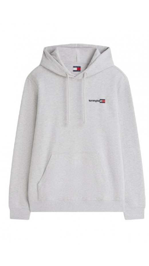TOMMY JEANS REG ENTRY DNA HOODIE EXT ΦΟΥΤΕΡ ΜΠΛΟΥΖΑ ΑΝΔΡΙΚΗ GREY