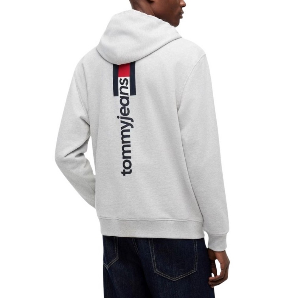 TOMMY JEANS REG ENTRY DNA HOODIE EXT ΦΟΥΤΕΡ ΜΠΛΟΥΖΑ ΑΝΔΡΙΚΗ GREY