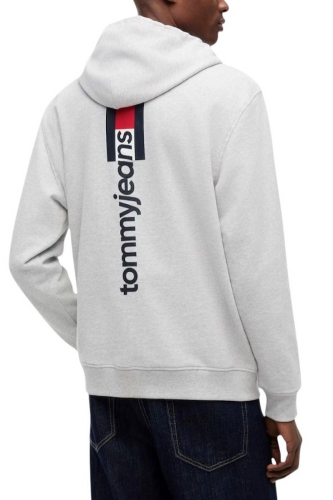 TOMMY JEANS REG ENTRY DNA HOODIE EXT ΦΟΥΤΕΡ ΜΠΛΟΥΖΑ ΑΝΔΡΙΚΗ GREY