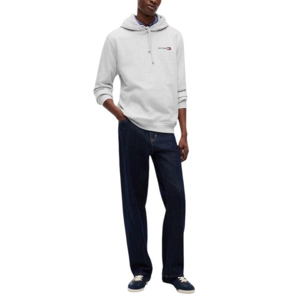 TOMMY JEANS REG ENTRY DNA HOODIE EXT ΦΟΥΤΕΡ ΜΠΛΟΥΖΑ ΑΝΔΡΙΚΗ GREY