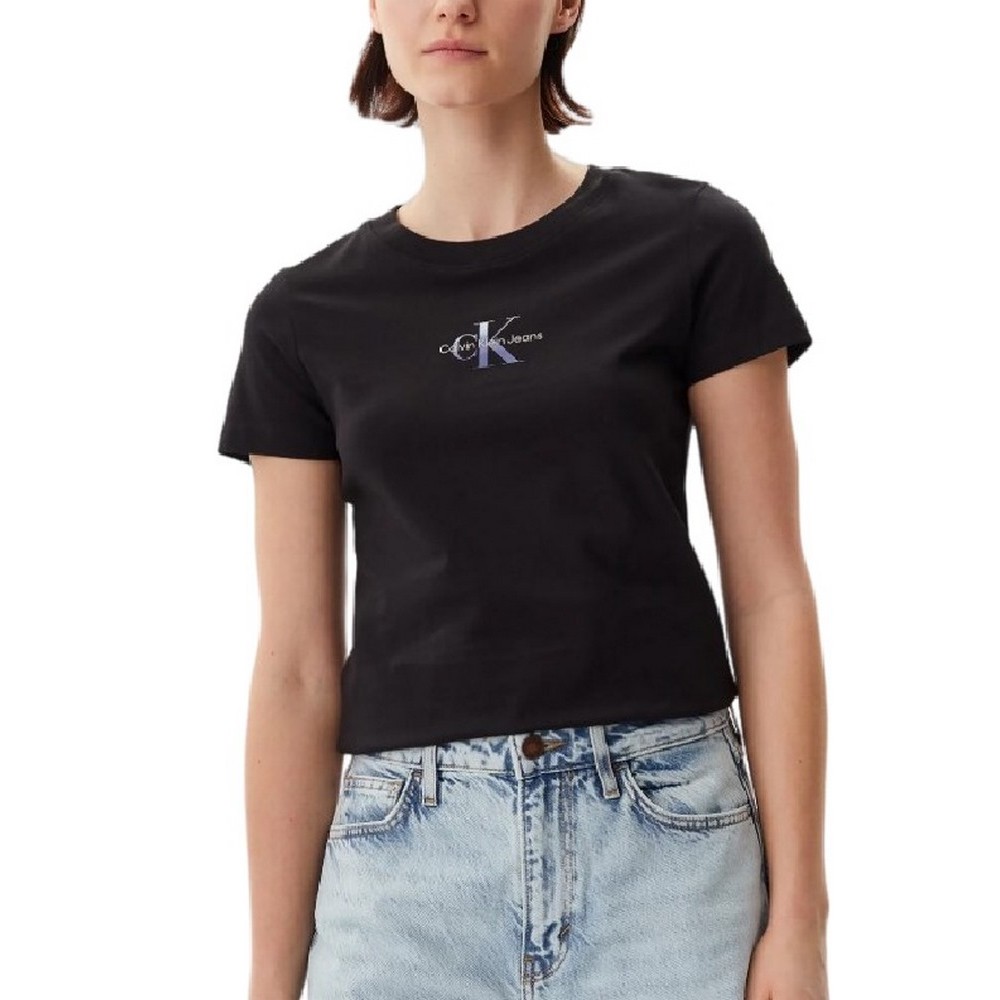 CALVIN KLEIN JEANS CUI NIAGARA MIST T-SHIR ΜΠΛΟΥΖΑ ΓΥΝΑΙΚΕΙΑ BLACK