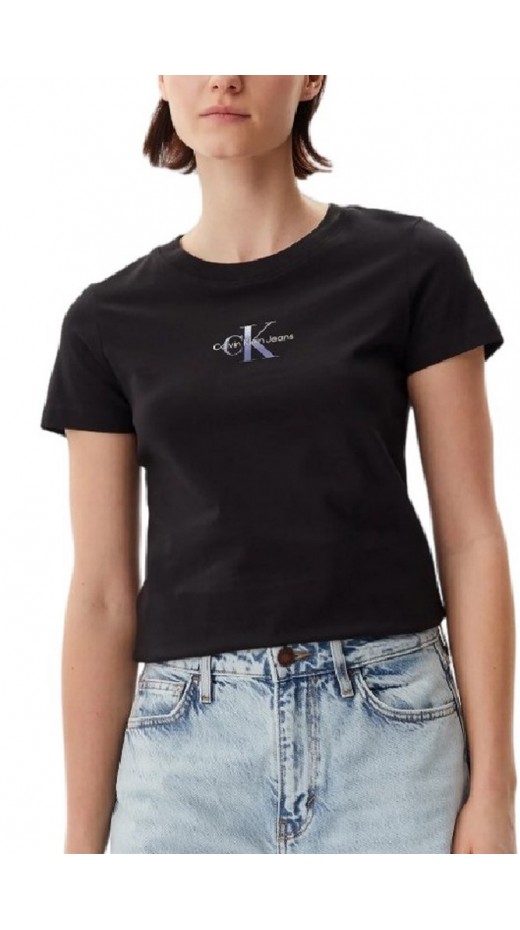CALVIN KLEIN JEANS CUI NIAGARA MIST T-SHIR ΜΠΛΟΥΖΑ ΓΥΝΑΙΚΕΙΑ BLACK