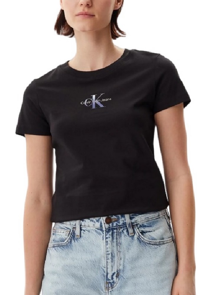 CALVIN KLEIN JEANS CUI NIAGARA MIST T-SHIR ΜΠΛΟΥΖΑ ΓΥΝΑΙΚΕΙΑ BLACK