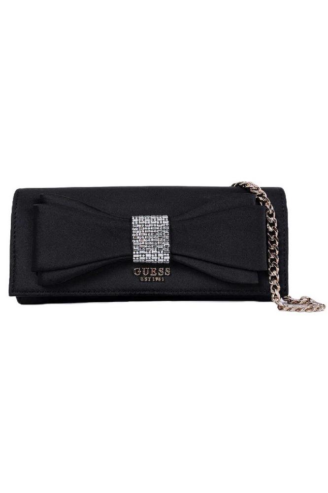 GUESS ELSIE CLUTCH ΤΣΑΝΤΑ ΓΥΝΑΙΚΕΙΑ BLACK