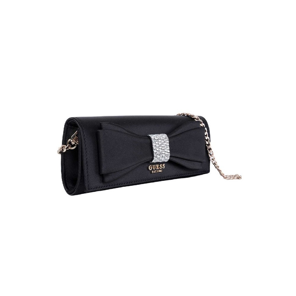 GUESS ELSIE CLUTCH ΤΣΑΝΤΑ ΓΥΝΑΙΚΕΙΑ BLACK