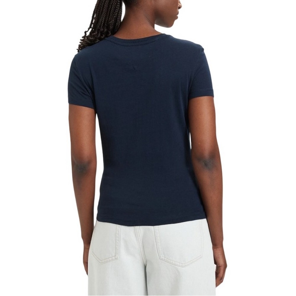TOMMY JEANS SLIM ESS LOGO 1 EXT T-SHIRT ΜΠΛΟΥΖΑ ΓΥΝΑΙΚΕΙΑ NAVY