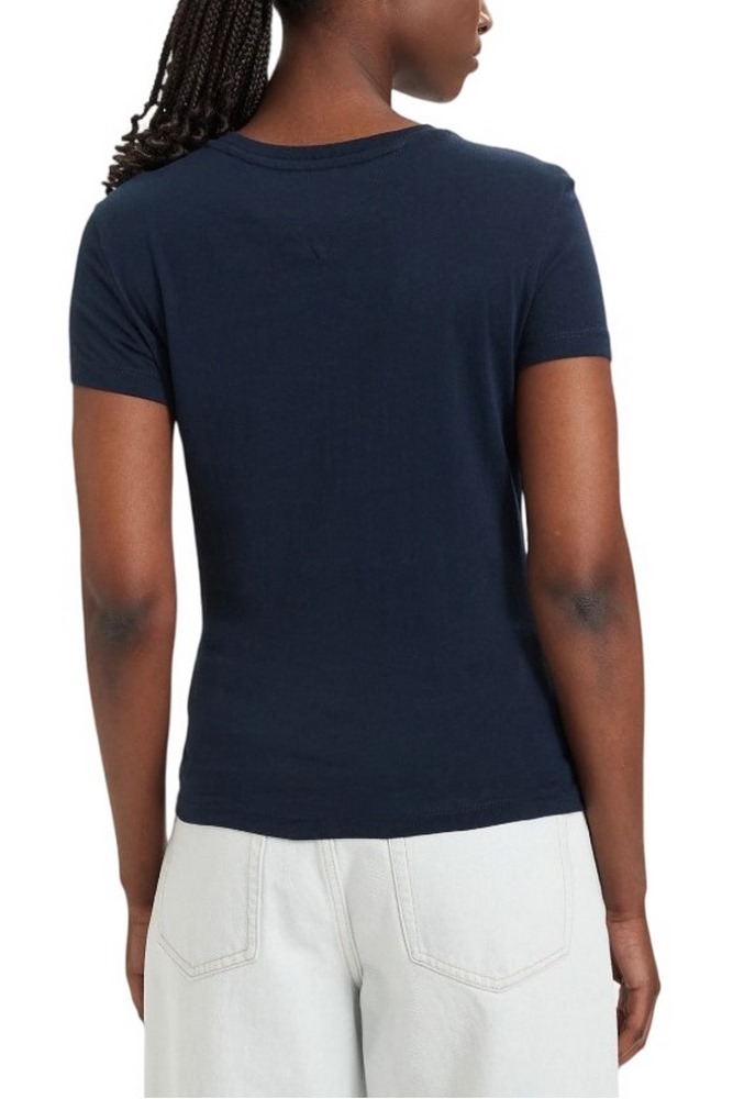 TOMMY JEANS SLIM ESS LOGO 1 EXT T-SHIRT ΜΠΛΟΥΖΑ ΓΥΝΑΙΚΕΙΑ NAVY