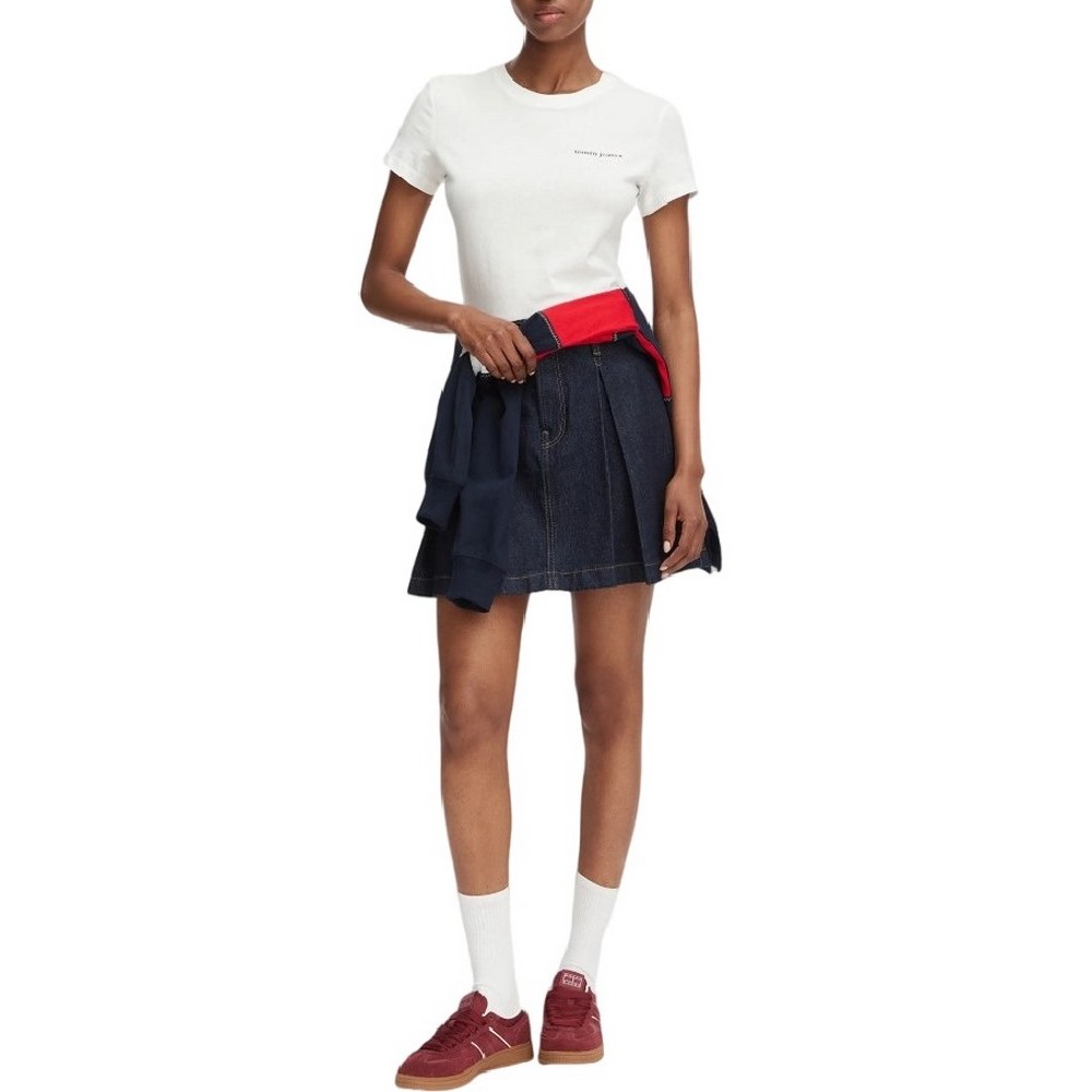 TOMMY JEANS SLIM ESS LOGO 1 EXT T-SHIRT ΜΠΛΟΥΖΑ ΓΥΝΑΙΚΕΙΑ ECRU