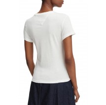 TOMMY JEANS SLIM ESS LOGO 1 EXT T-SHIRT ΜΠΛΟΥΖΑ ΓΥΝΑΙΚΕΙΑ ECRU