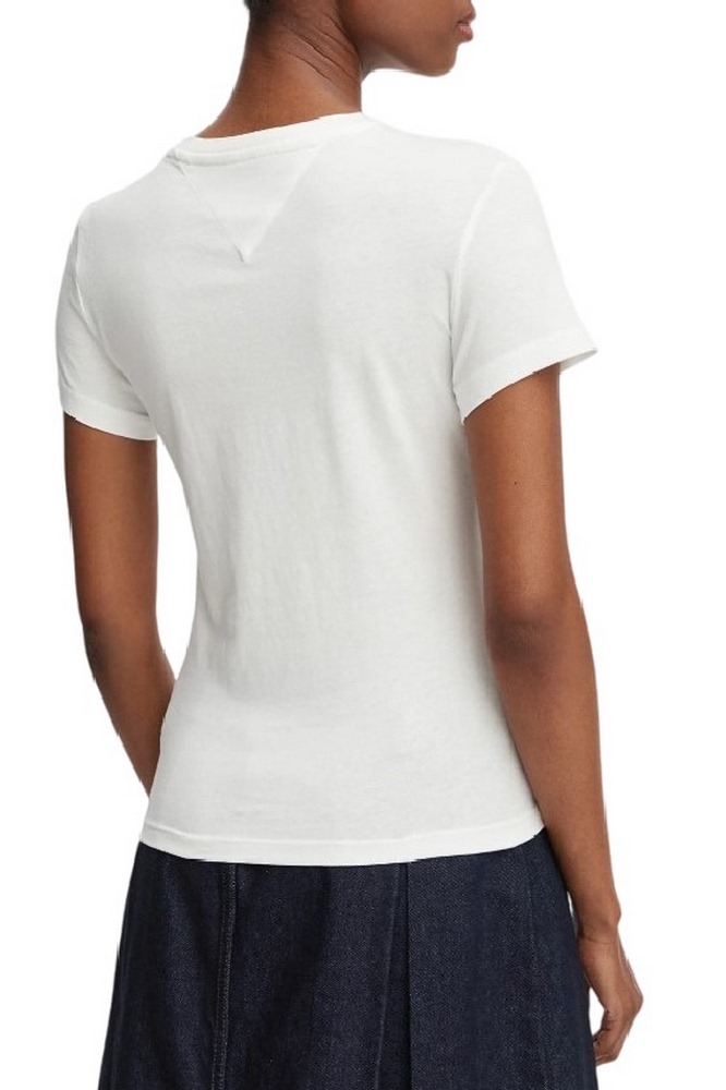 TOMMY JEANS SLIM ESS LOGO 1 EXT T-SHIRT ΜΠΛΟΥΖΑ ΓΥΝΑΙΚΕΙΑ ECRU