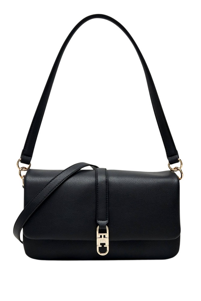 TOMMY HILFIGER LIBRE CONV FLAP CROSSOVER ΤΣΑΝΤΑ ΓΥΝΑΙΚΕΙΑ BLACK