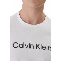 CALVIN KLEIN 30S EU WHOLESALE SPORTSWEAR GRAP T-SHIRT ΜΠΛΟΥΖΑ ΑΝΔΡΙΚΗ BRIGHT WHITE