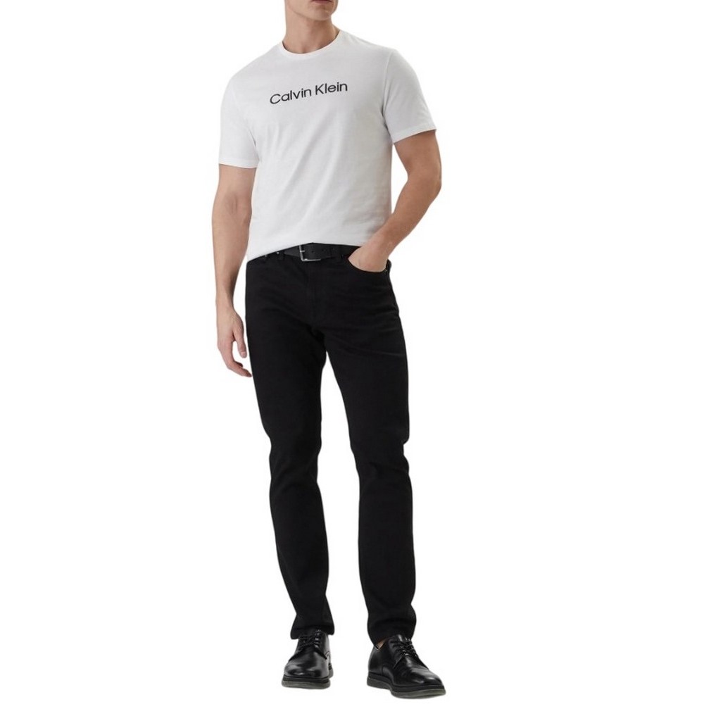 CALVIN KLEIN 30S EU WHOLESALE SPORTSWEAR GRAP T-SHIRT ΜΠΛΟΥΖΑ ΑΝΔΡΙΚΗ BRIGHT WHITE