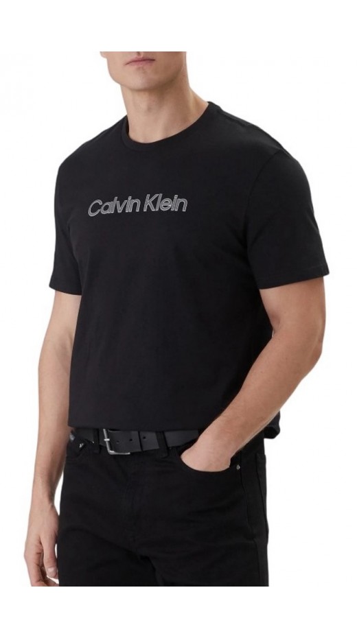 CALVIN KLEIN 30S EU WHOLESALE SPORTSWEAR GRAP T-SHIRT ΜΠΛΟΥΖΑ ΑΝΔΡΙΚΗ BLACK