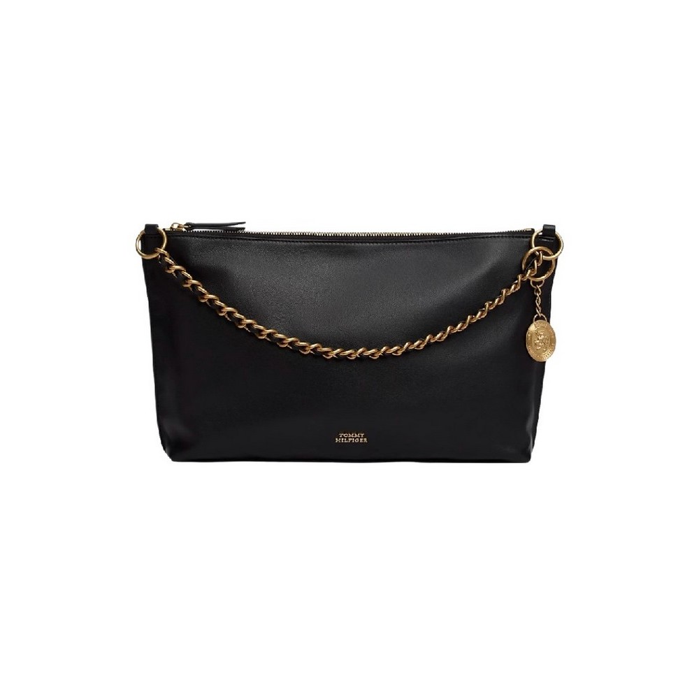 TOMMY HILFIGER DOWNTOWN MINI BAG LEATHER ΤΣΑΝΤΑ ΓΥΝΑΙΚΕΙΑ BLACK