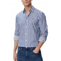 TOMMY JEANS REG POPLIN PATTERN SHIRT ΠΟΥΚΑΜΙΣΟ ΑΝΔΡΙΚΟ BLUE