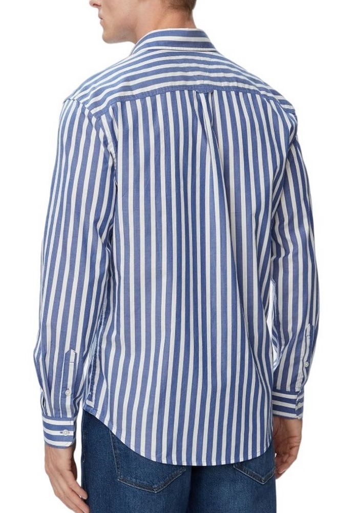 TOMMY JEANS REG POPLIN PATTERN SHIRT ΠΟΥΚΑΜΙΣΟ ΑΝΔΡΙΚΟ BLUE