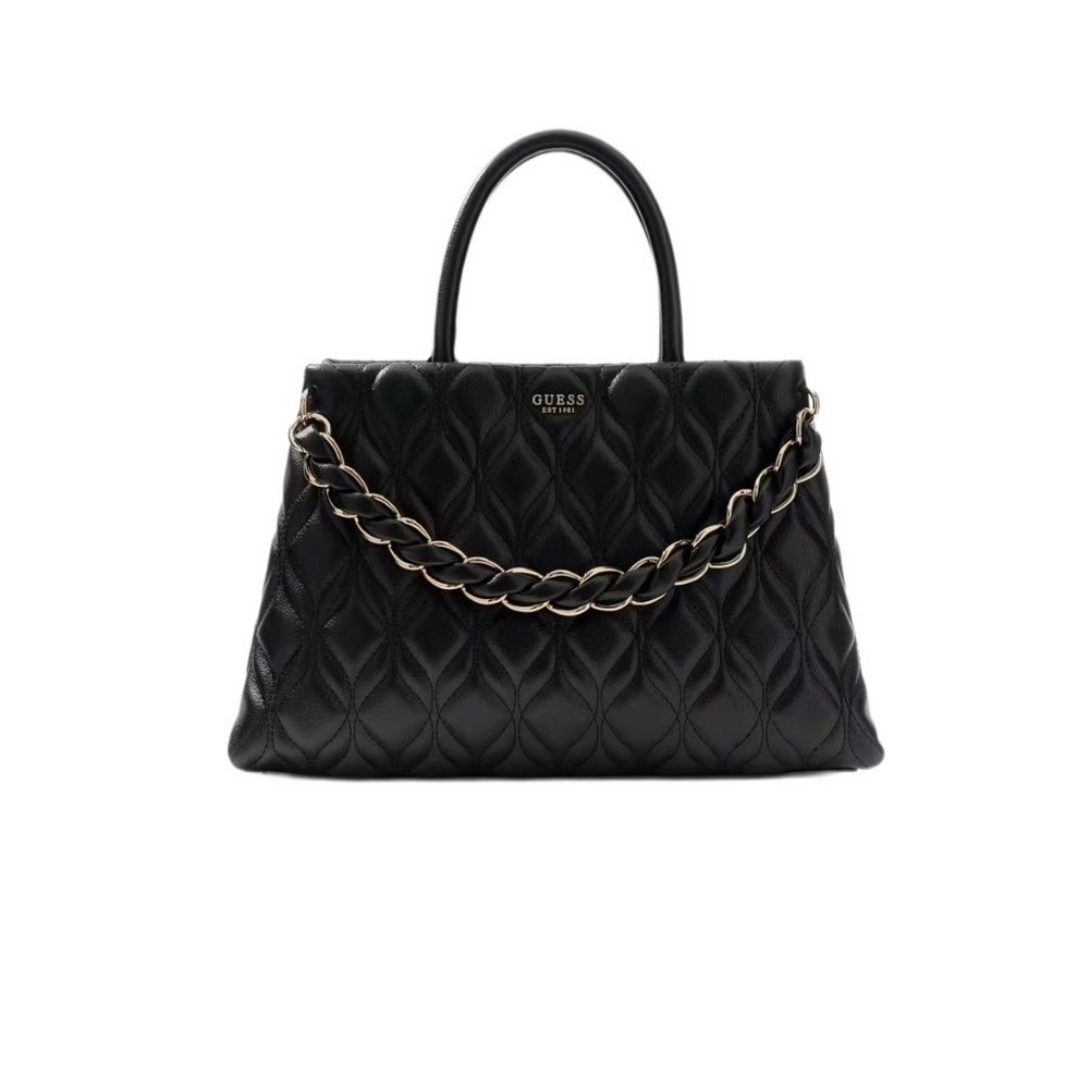 GUESS MAXINE GIRLFRIEND SATCHEL ΤΣΑΝΤΑ ΓΥΝΑΙΚΕΙΑ BLACK