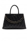 GUESS MAXINE GIRLFRIEND SATCHEL ΤΣΑΝΤΑ ΓΥΝΑΙΚΕΙΑ BLACK