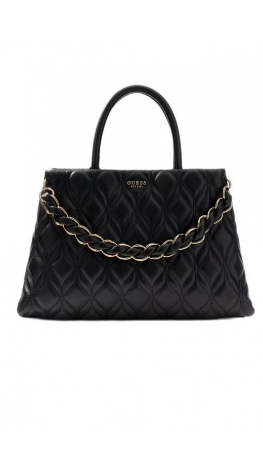GUESS MAXINE GIRLFRIEND SATCHEL ΤΣΑΝΤΑ ΓΥΝΑΙΚΕΙΑ BLACK
