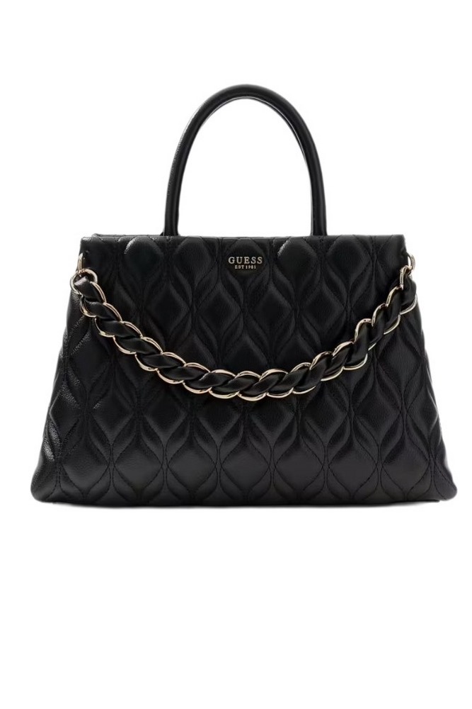 GUESS MAXINE GIRLFRIEND SATCHEL ΤΣΑΝΤΑ ΓΥΝΑΙΚΕΙΑ BLACK