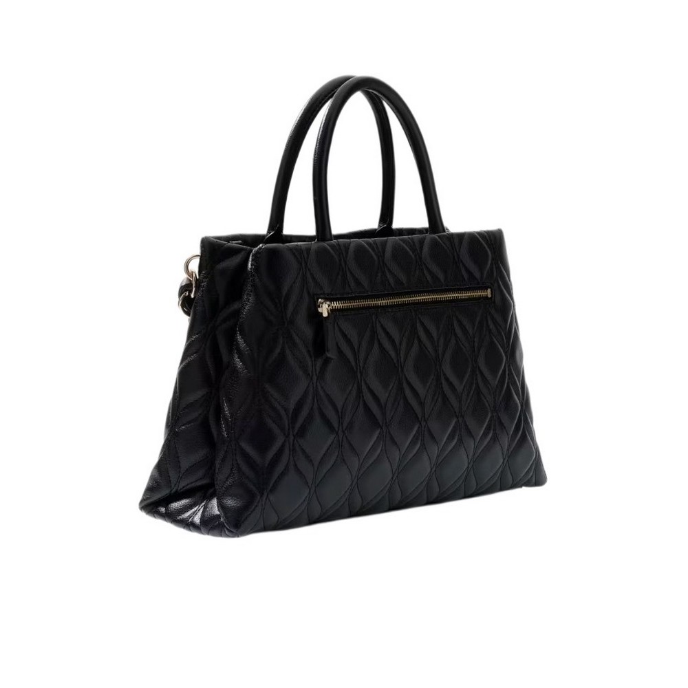 GUESS MAXINE GIRLFRIEND SATCHEL ΤΣΑΝΤΑ ΓΥΝΑΙΚΕΙΑ BLACK