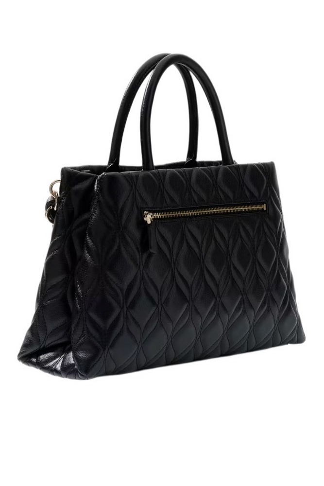 GUESS MAXINE GIRLFRIEND SATCHEL ΤΣΑΝΤΑ ΓΥΝΑΙΚΕΙΑ BLACK