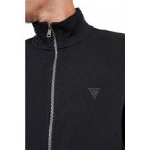 GUESS AL HIGH NECK FULLZIP SWEATSH ΜΠΛΟΥΖΑ ΦΟΥΤΕΡ ΑΝΔΡΙΚΟ BLACK