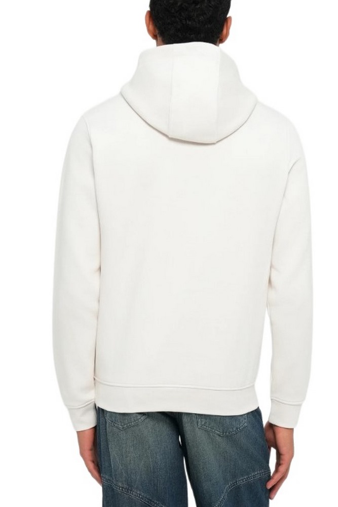 GUESS HOODED BASIC SWEATSHIRT ΦΟΥΤΕΡ ΜΠΛΟΥΖΑ ΑΝΔΡΙΚΗ OFF WHITE